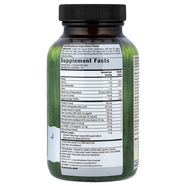 Alternative view of Irwin Naturals, Testosterone UP Prostate Defense™, Dual-Action, 60 Liquid Soft-Gels