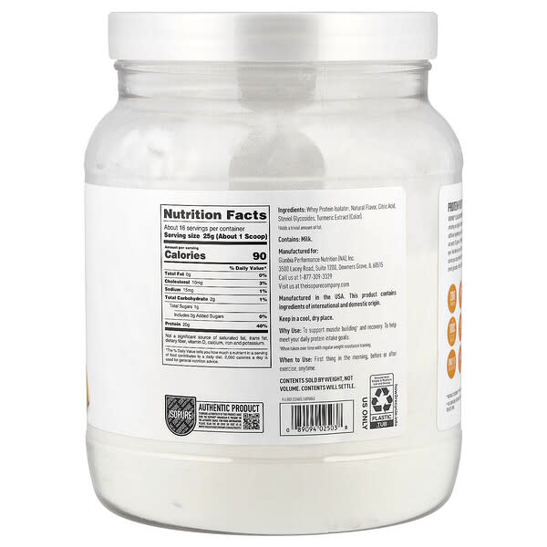 Alternative view of Isopure, Clear Low Carb Protein Powder, Citrus Lemonade, 14.1 oz (400 g)