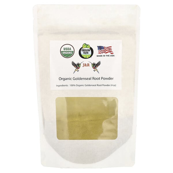 J&R Port Trading, Organic Goldenseal Root Powder, 4 oz