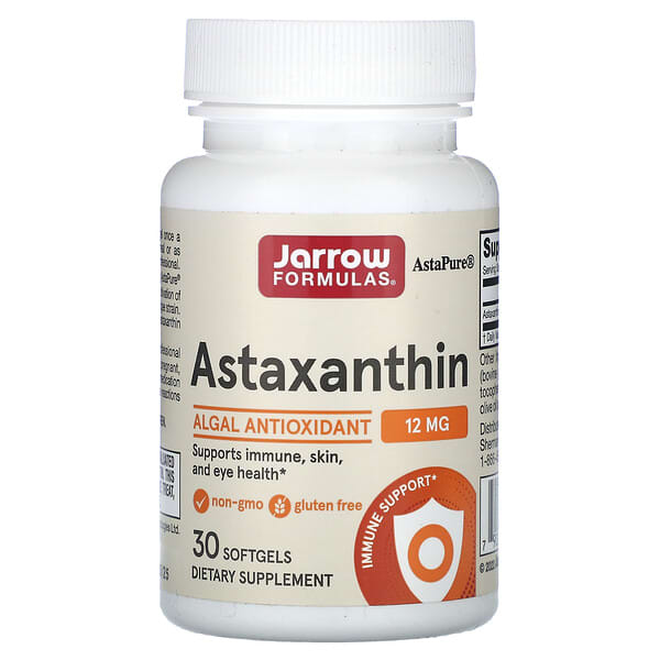 Jarrow Formulas, Astaxanthin, 12 mg, 30 Softgels 5 Jarrow Formulas, Astaxanthin, 12 mg, 30 Softgels