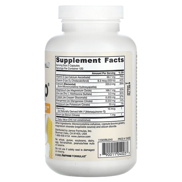 Alternative view of Jarrow Formulas, BoneUp, 1,000 mg, 240 Capsules