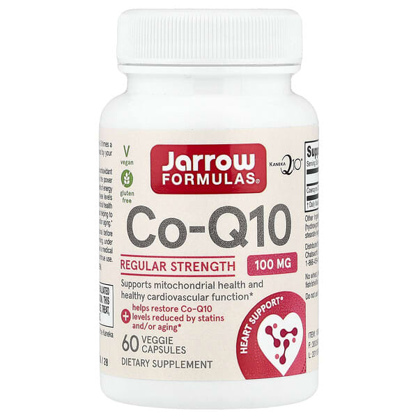 Jarrow Formulas, Co-Q10, 100 mg, 60 Veggie Capsules