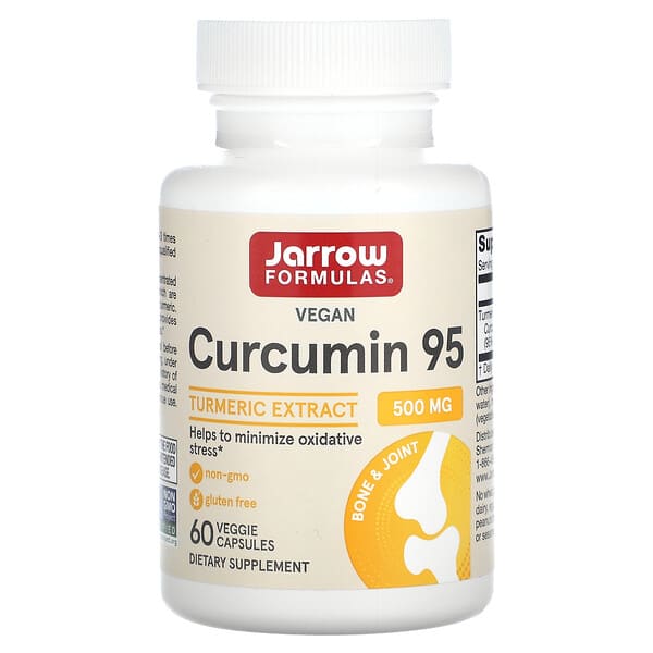 Jarrow Formulas, Curcumin 95, Turmeric Extract, 500 mg, 60 Veggie Capsules