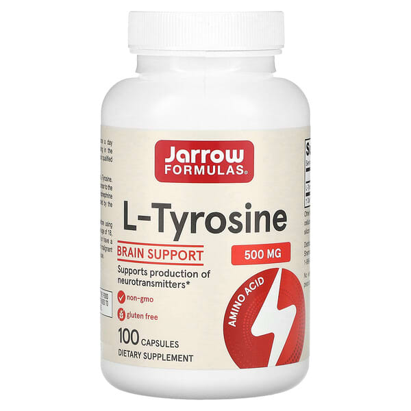Jarrow Formulas, L-Tyrosine, 500 mg, 100 Capsules