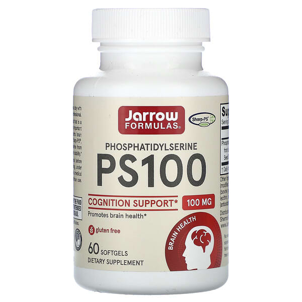 Jarrow Formulas, PS100, Phosphatidylserine, 100 mg, 60 Softgels