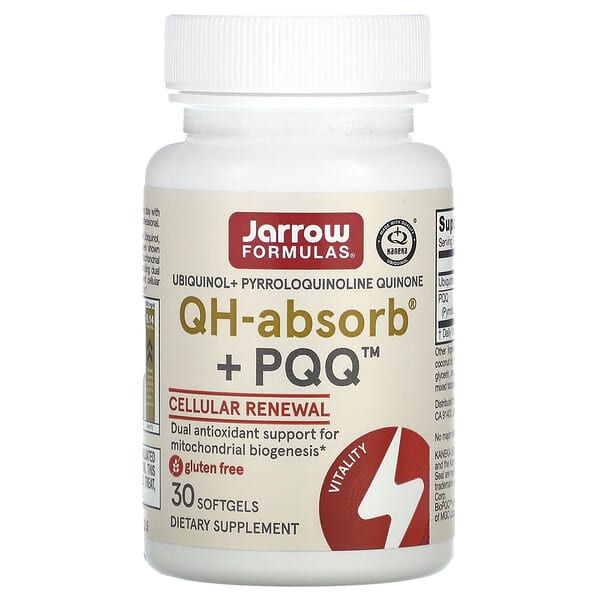 Jarrow Formulas, QH-Absorb + PQQ, 30 Softgels 5 Jarrow Formulas, QH-Absorb + PQQ, 30 Softgels