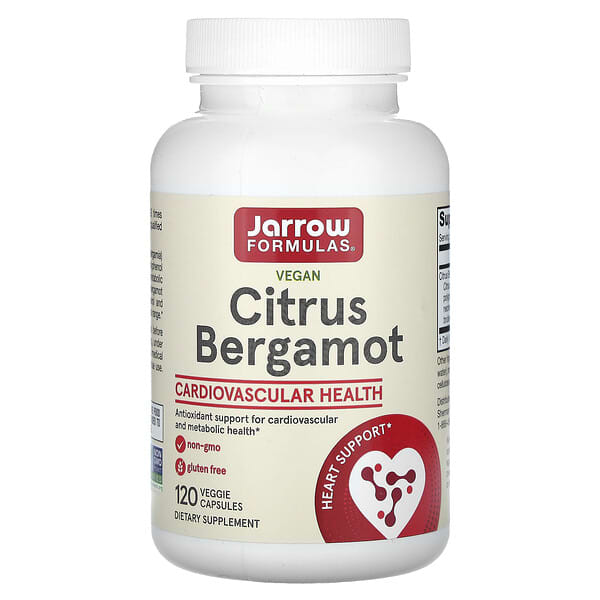 Jarrow Formulas, Vegan Citrus Bergamot, 120 Veggie Capsules (500 mg per Capsule)