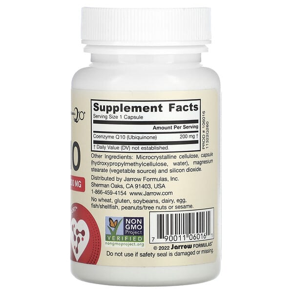 Alternative view of Jarrow Formulas, Vegan Co-Q10, 200 mg, 60 Veggie Capsules