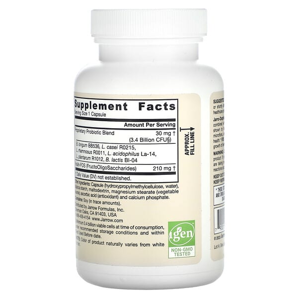 Alternative view of Jarrow Formulas, Vegan Jarro-Dophilus® Plus FOS, 200 Veggie Capsules