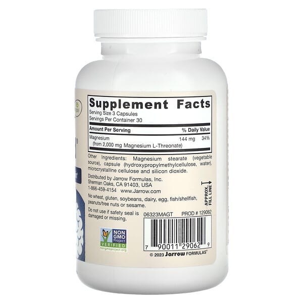 Alternative view of Jarrow Formulas, Vegan MagMind®, Brain Health, 90 Veggie Capsules (48 mg per Capsule)