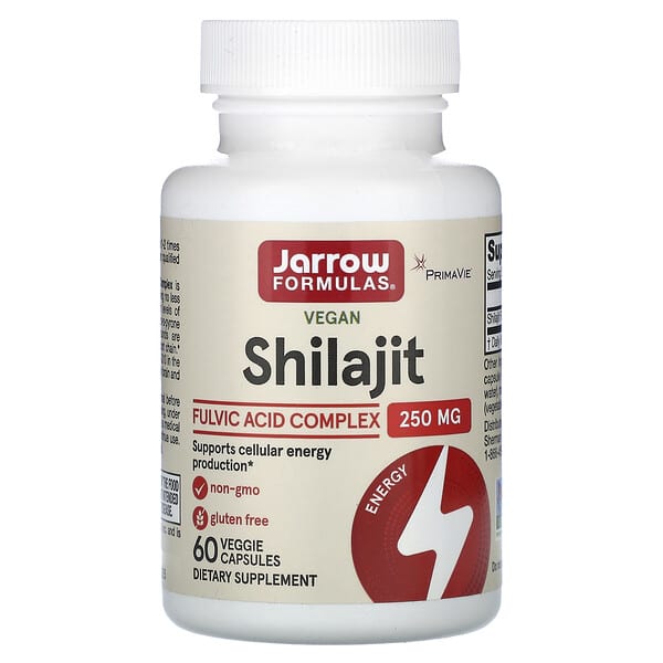 Jarrow Formulas, Vegan Shilajit Fulvic Acid Complex, 250 mg, 60 Veggie Capsules 3 Jarrow Formulas, Vegan Shilajit Fulvic Acid Complex, 250 mg, 60 Veggie Capsules