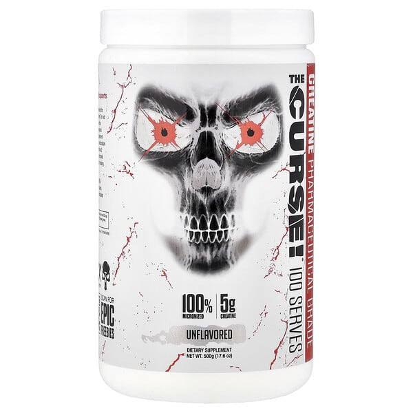 JNX Sports, The Curse!®, Creatine, Unflavored, 17.6 oz (500 g)