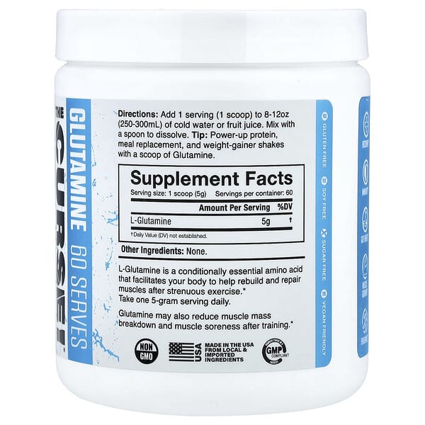 Alternative view of JNX Sports, The Curse!®, Glutamine, Unflavored, 10.6 oz (300 g)