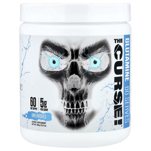 JNX Sports, The Curse!®, Glutamine, Unflavored, 10.6 oz (300 g)