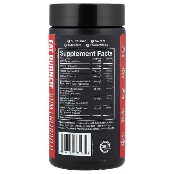 Alternative view of JNX Sports, The Omen!®, Fat Burner, 100 Vegan Capsules