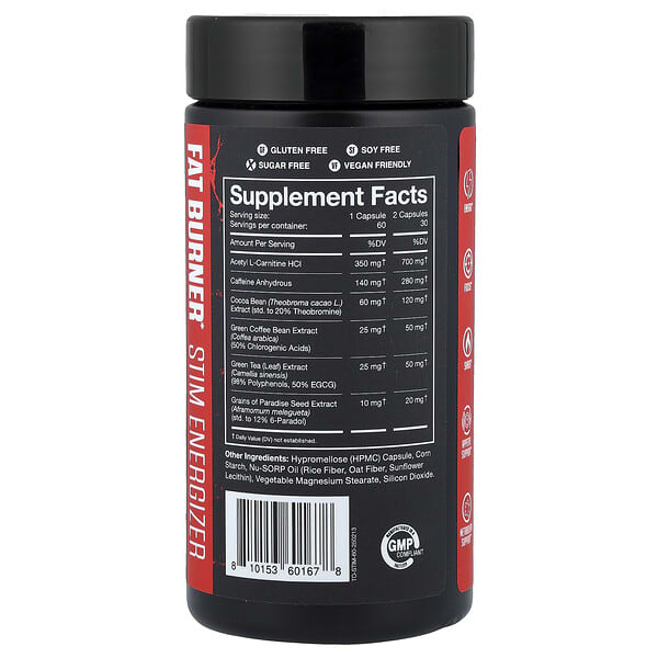 Alternative view of JNX Sports, The Omen!®, Fat Burner, 60 Vegan Capsules