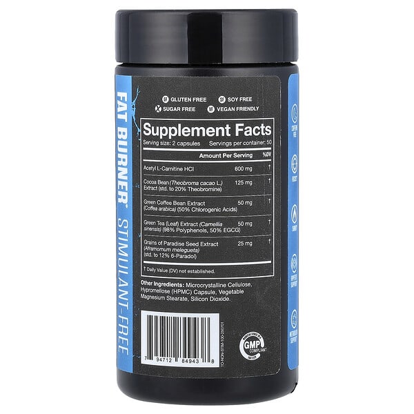 Alternative view of JNX Sports, The Omen!®, Fat Burner, Stimulant Free, 100 Vegan Capsules