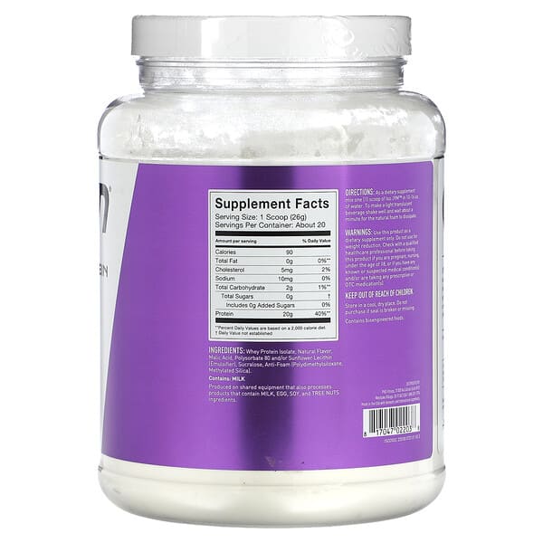 Alternative view of JYM Supplement Science, Clear Isolate Whey Protein, Grape, 1.1 lbs (18.3 oz)
