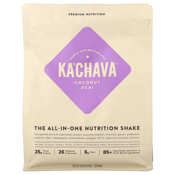 KaChava, The All-In-One Nutrition Shake, Coconut Acai, 15.31 oz (434 g)