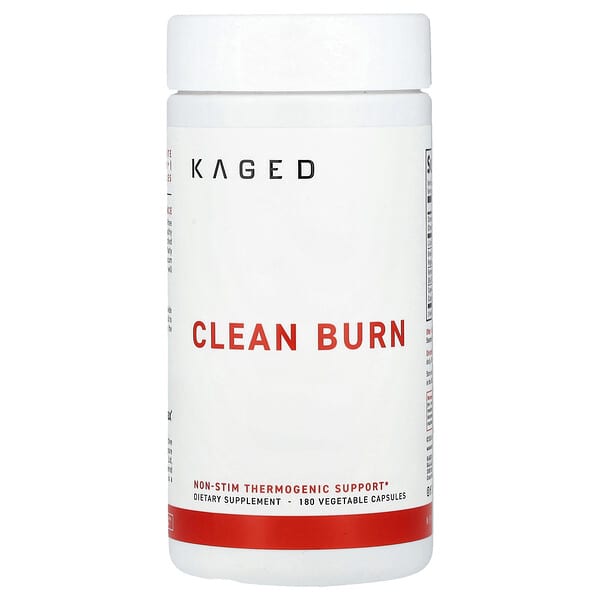 Kaged, Clean Burn, 180 Vegetable Capsules