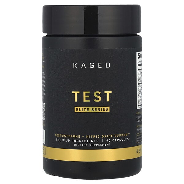 Kaged, Elite Series, Test, Testosterone + Nitric Oxide Support, 90 Capsules 2 Kaged, Elite Series, Test, Testosterone + Nitric Oxide Support, 90 Capsules