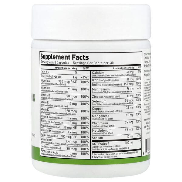 Alternative view of Kaged, Multivitamin, 60 Veggie Capsules