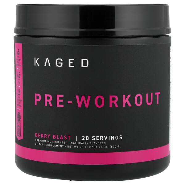 Kaged, Pre-Workout, Berry Blast, 1.25 lb (570 g)