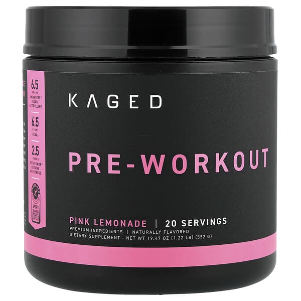 Kaged, Pre-Workout, Pink Lemonade, 1.22 lb (552 g)