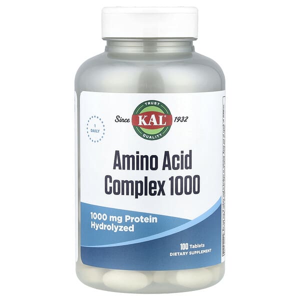 KAL, Amino Acid Complex 1000, 100 Tablets