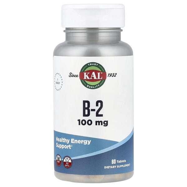 KAL, B-2, 100 mg, 60 Tablets