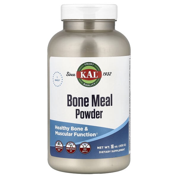 KAL, Bone Meal Powder, 16 oz, (450 g)