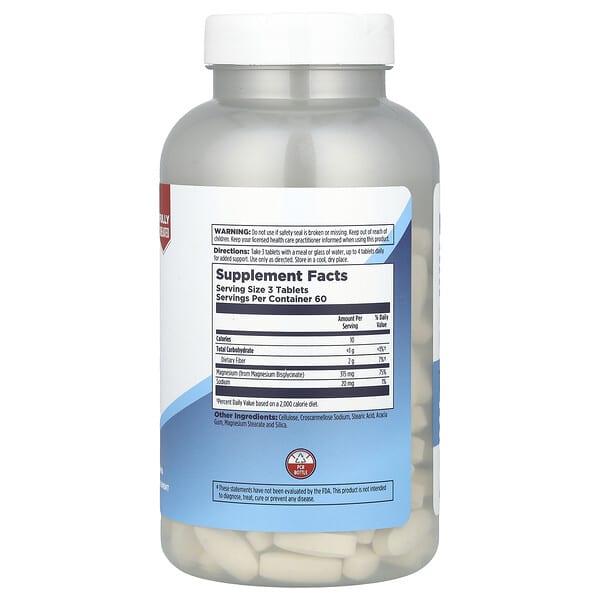 Alternative view of KAL, Chelated Magnesium Bisglycinate, 180 Tablets (105 mg per Tablet)