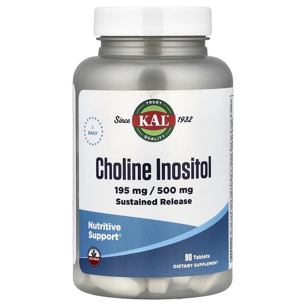 KAL, Choline Inositol, 90 Tablets