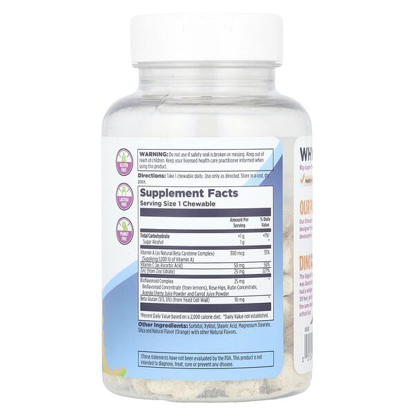 Alternative view of KAL, Dinosaurs®, Immuno-Raptor™, Orange, 60 Chewables