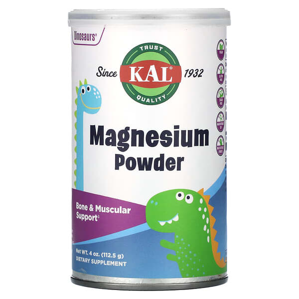 KAL, Dinosaurs, Magnesium Powder , 4 oz (112.5 g)