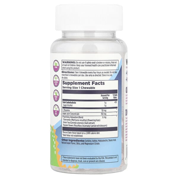 Alternative view of KAL, Dinosaurs®, Relax-a-Saurus™, Grape, 30 Chewables