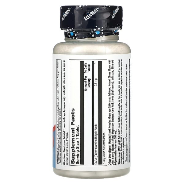 Alternative view of KAL, GABA, Cherry, 25 mg , 120 Micro Tablets