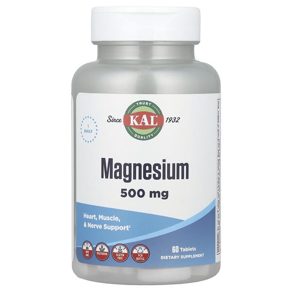 KAL, Magnesium, 60 Tablets