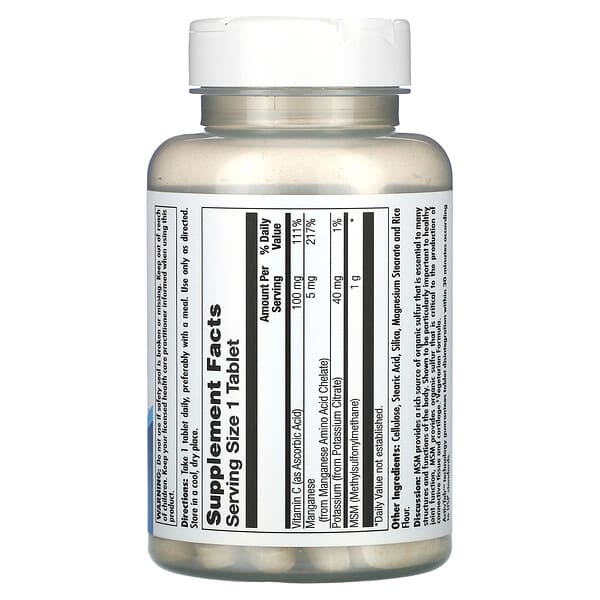 Alternative view of KAL, MSM, 80 Tablets