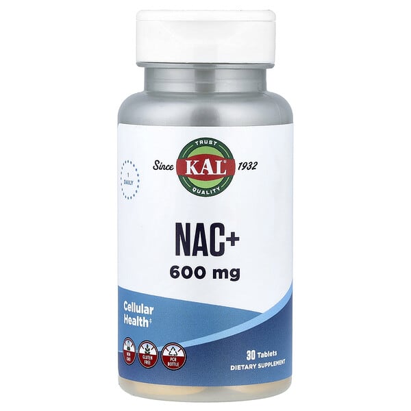 KAL, NAC+, 600 mg, 30 Tablets