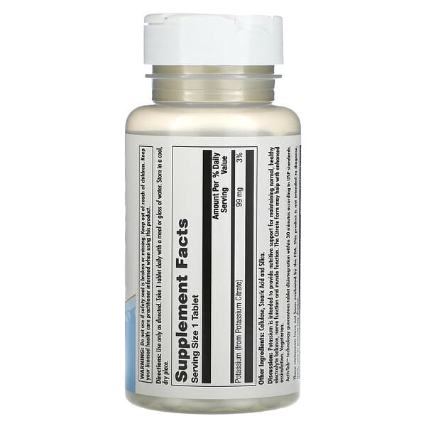 Alternative view of KAL, Potassium 99 Citrate, 99  mg , 100 Tablets