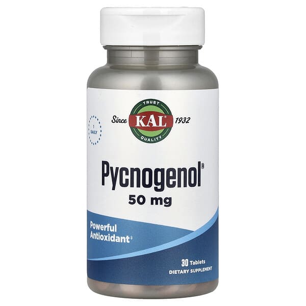 KAL, Pycnogenolv, 50 mg, 30 Tablets