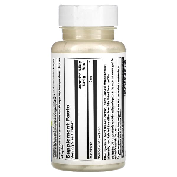 Alternative view of KAL, Trace Minerals, Lime, 10 mg, 90 Micro Tablets