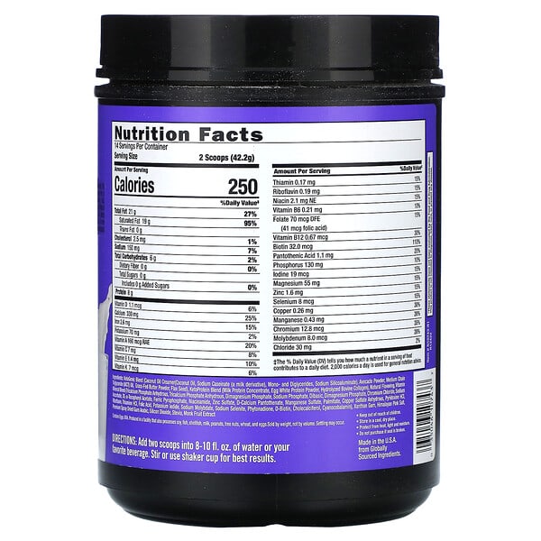 Alternative view of Keto Science, Keto Mealshake, Vanilla Cream, 20.83 oz (590.8 g)