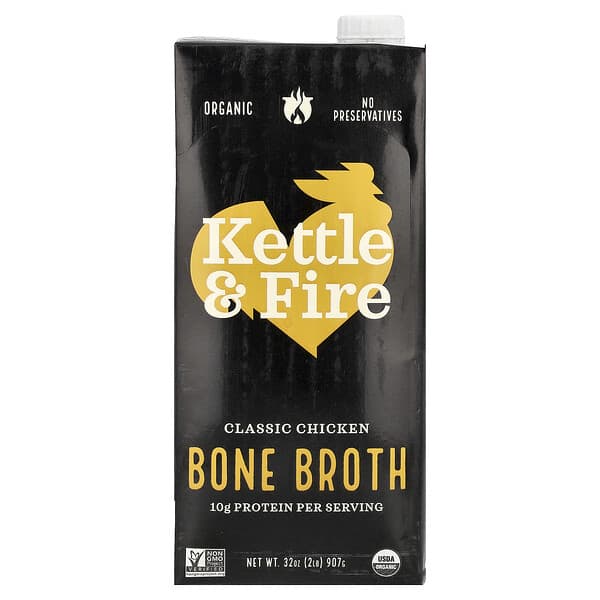 Kettle & Fire, Bone Broth, Classic Chicken, 32 oz (907 g)
