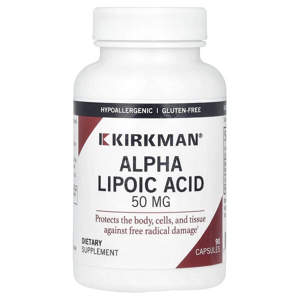Kirkman Labs, Alpha Lipoic Acid, 50 mg, 90 Capsules 5 Kirkman Labs, Alpha Lipoic Acid, 50 mg, 90 Capsules