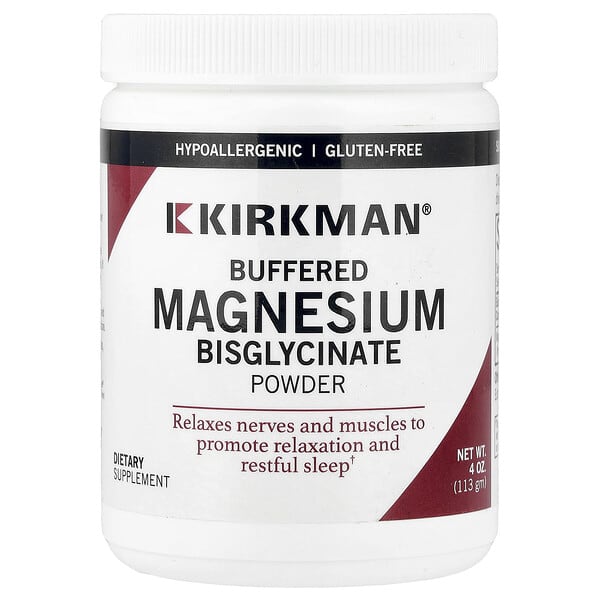 Kirkman Labs, Buffered Magnesium Bisglycinate Powder, 4 oz (113 gm)