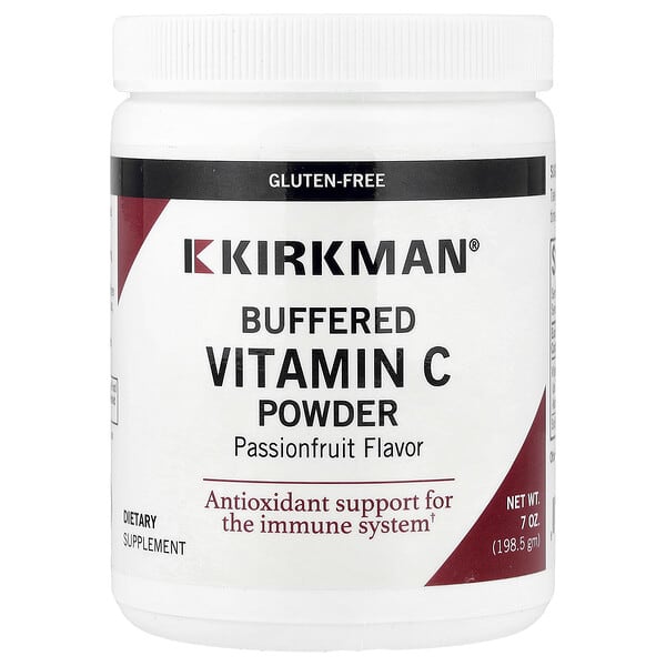 Kirkman Labs, Buffered Vitamin C Powder, Passionfruit, 7 oz (198.5 g)