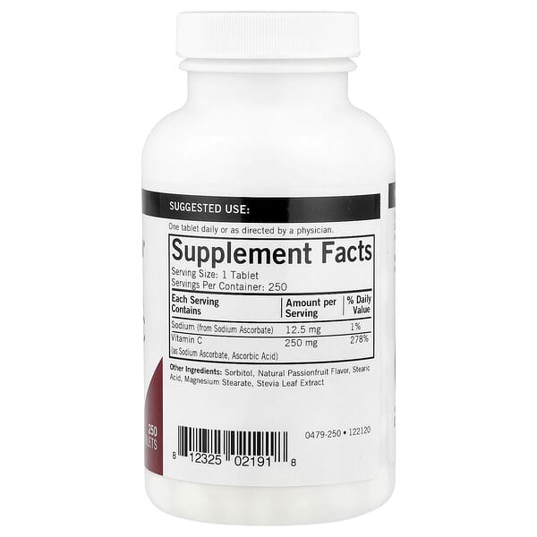 Alternative view of Kirkman Labs, Chewable Vitamin C, 250 mg, 250 Tablets