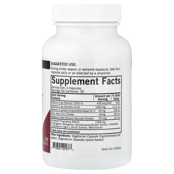 Alternative view of Kirkman Labs, Immuno-Aid™, Advanced Formula, 120 Capsules